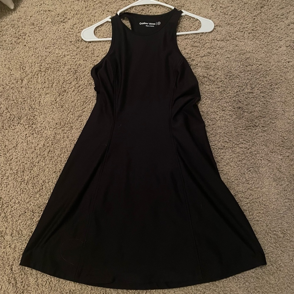 Medium Outdoor Voices Black Athena Dress
